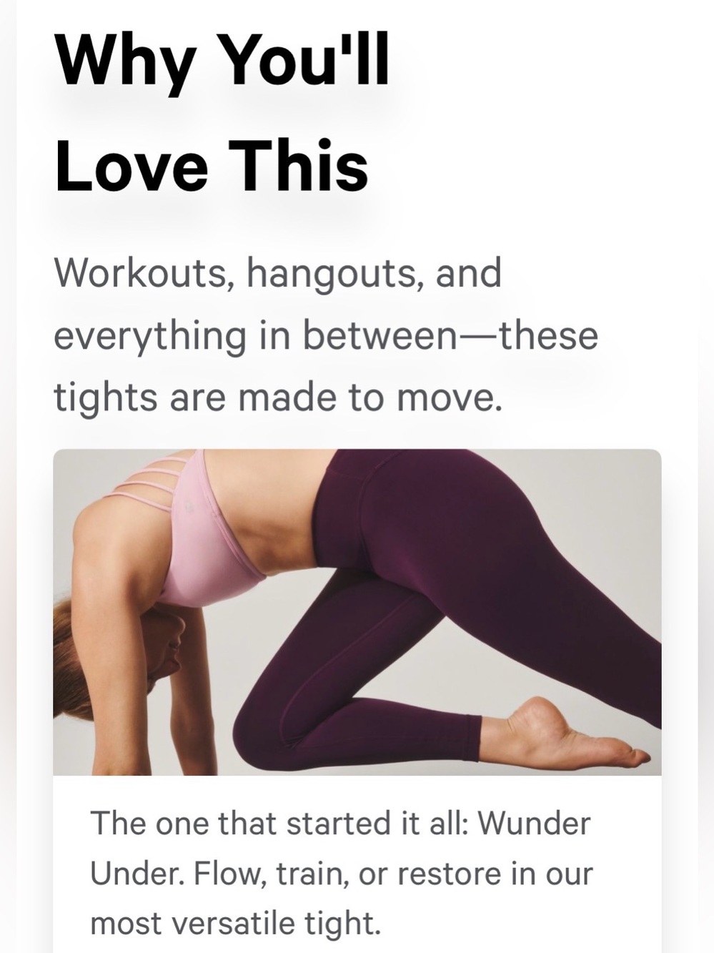 NWT Lululemon wunder under smooth cover HR Leggings in Iron Blue & free tote - Picture 7 of 13